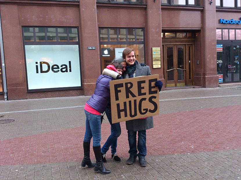 BadExample@ Free Hugs Campaign in Riga,10th of November, 2012