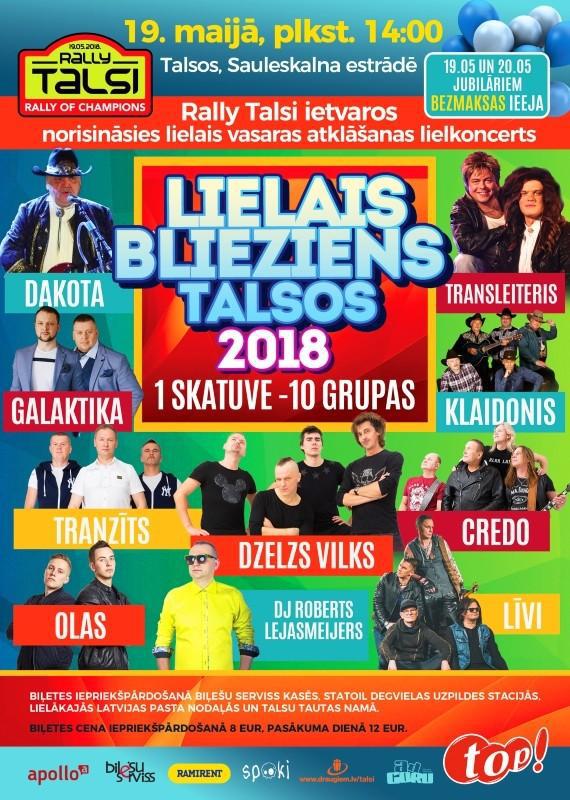 Izsoles: LIELAIS BLIEZIENS TALSOS 2018