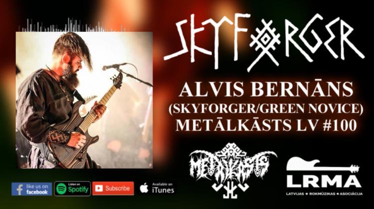 Grupas SKYFORGER ģitārists Alvis Bernāns METĀLKĀSTS LV#100