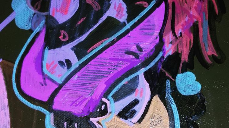 Graffiti "fakie" Rīga.