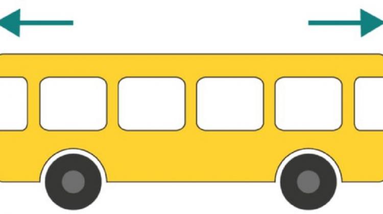 Pārbaudi atjautību: Uz kuru pusi brauc autobuss?