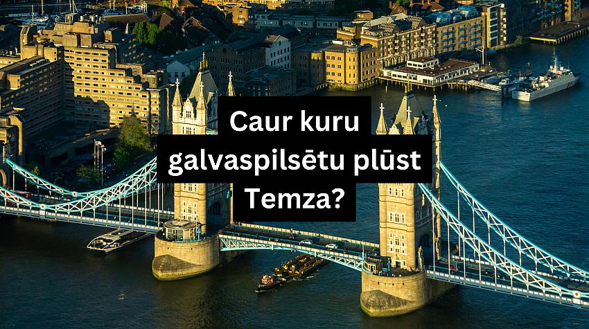 Tests: Vai tu zini, kā sauc galvaspilsētu, caur kuru plūst šī upe?