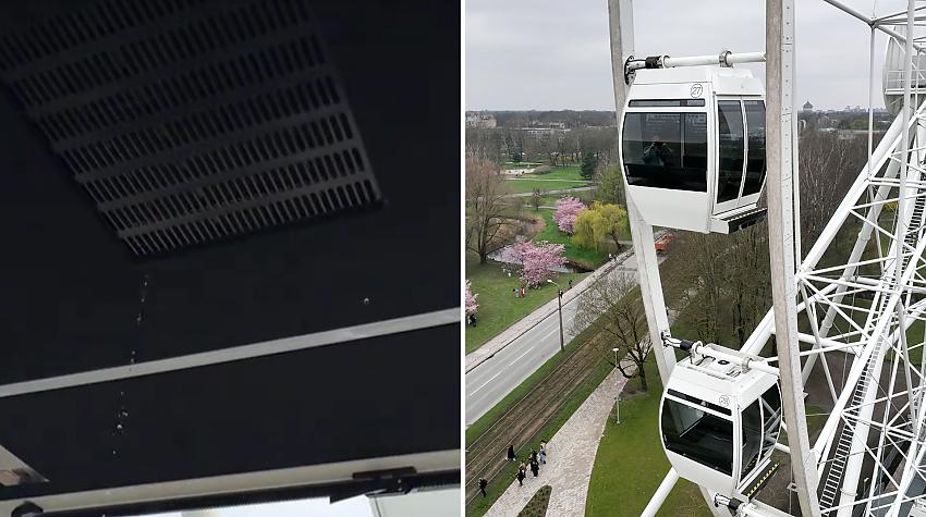 VIDEO ⟩ Jaunajam Rīgas panorāmas ratam jau pirmās ķibeles