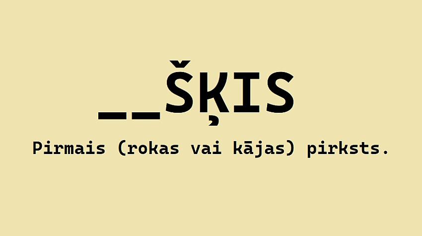 Tests: Vai tu vari uzminēt, ar kādiem burtiem sākas šie vārdi?
