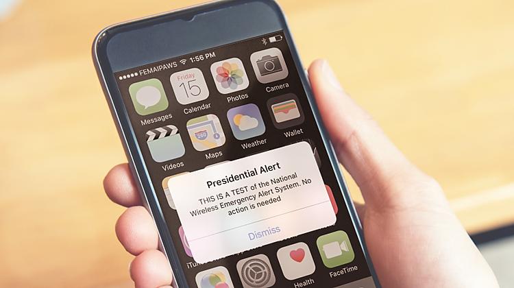 Šūnu apraide - presidential alert