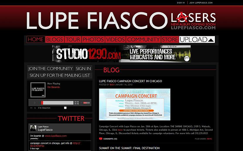 LUPE FIASCO... Autors: Liver Mūziķu / muzikālo apvienību mājas lapas