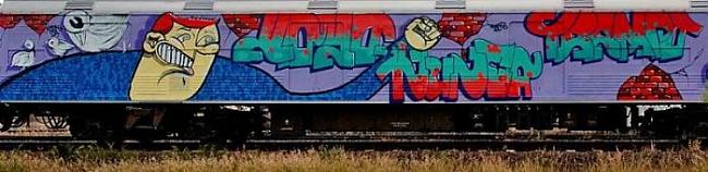  Autors: bbs1 Daži vagoni ar grafiti!
