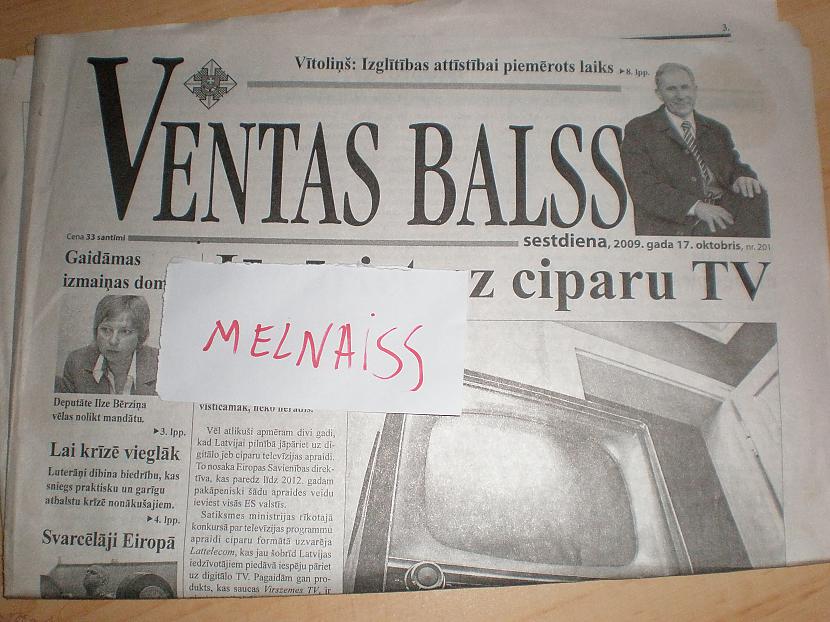  Autors: melnaiss Avīze :)