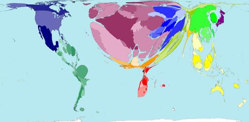 Jo lielāka valsts jo tai ir... Autors: Fosilija Pasaules kartes citā skatījumā