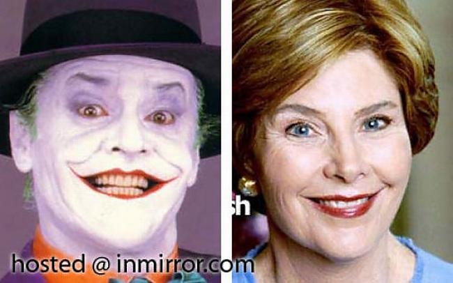 Joker vs Laura Bush Autors: FANS007 Paskat, Cik Līdzīgi! :D
