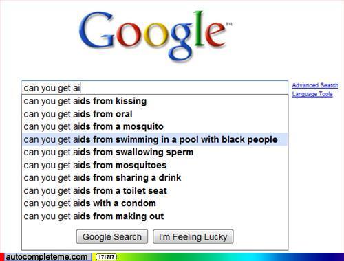 Vai es varu saķert AIDS... Autors: MiniMe Googles rezultāti