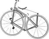 1869gads    Pirmais velosipēds... Autors: Trakais Jēgers Vecie velosipēdi