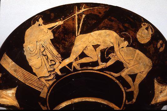 Cīņa Šajā cīņas veidā bija... Autors: AndOne Antīkās Olimpiskās spēles Senajā Grieķijā (Hellādā)
