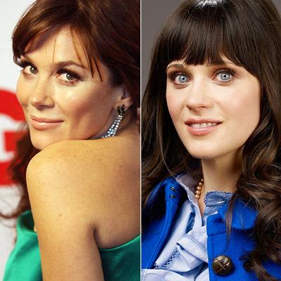 Zoeey Deschanel un Anna Friel Autors: Hibrits Slavenības, kas ellīgi līdzinās citām slavenībām