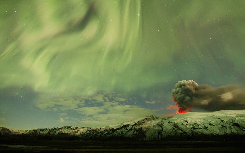 Ziemeļblāzma virs Islandes... Autors: parafins Zemes diena 2010
