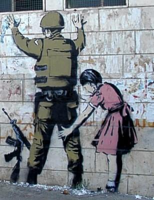 Viņš apzīmēja Izraēlas betona... Autors: BELLATO Ielu mākslinieks Banksy