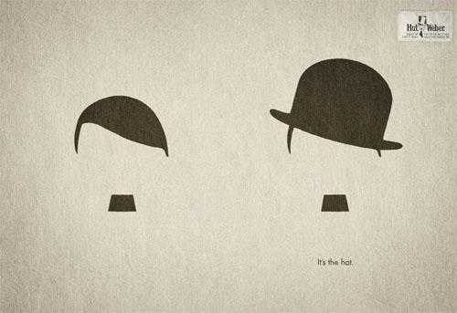 Hut Weber Hitler vs Chaplin Autors: magenta 160 kreatīvas un uzmanību cienīgas reklāmas no visas pas