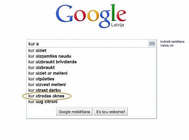 Autors: Moonwalker Ko latvietis meklē Google? 2. daļa
