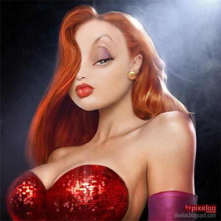 Jessica Rabbit Autors: tifaanija Ja multeņu tēli būtu reāli