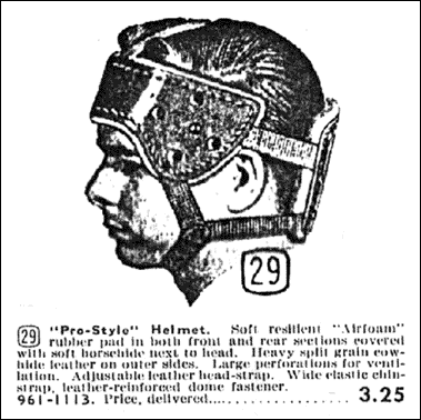 1930 gada ādas ķivere kuru... Autors: Krishin Hokeja ekipējuma evolūcija