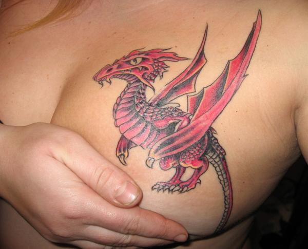 Rietumu pūķa tetovējums uz... Autors: Jenkijs Pūķu tetovējumi un to nozīme