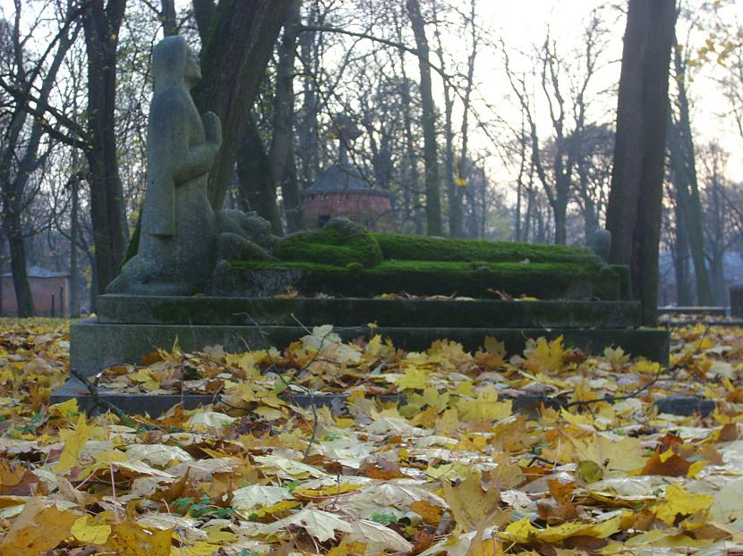 Sūnas pieminekli padara tikai... Autors: antoanns Lielie kapi - drūma un jauka vieta Rīgā. It īpaši nakts