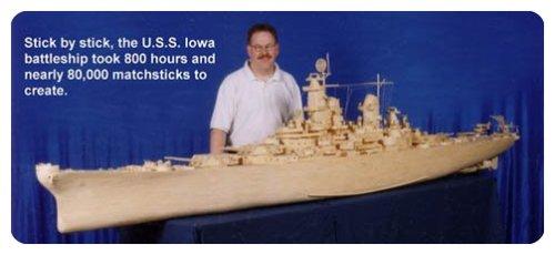 USS Iowa karakuģis Autors: Trekeriss Atkal sērkociņu modeļi!