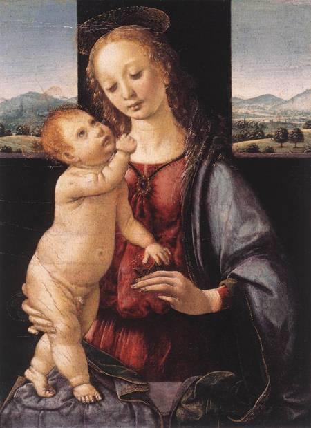Madonna and child Autors: Fosilija Leonardo da Vinči