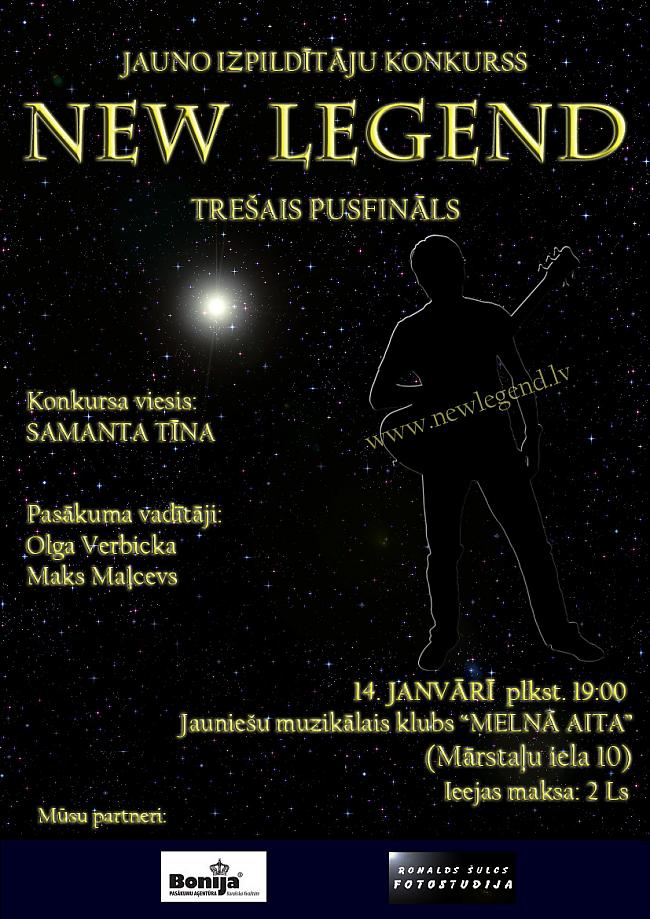  Autors: Telkin Samanta Tīna uz konkursa „New Legend” skatuves