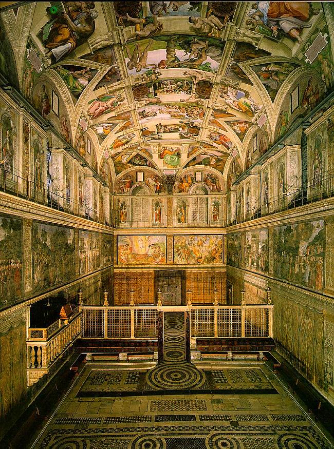 The frescoes of the Sixtin... Autors: jenssy Pasaules skaistākās vietas