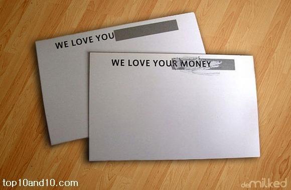 Mēs mīlam tavu naudu Sākumā... Autors: NOKAR 10 oriģionālas vizītkartes...