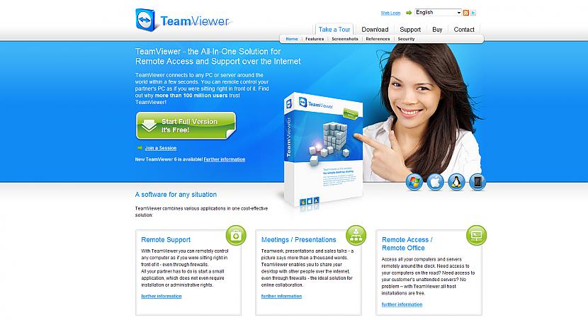 4 Atveras TeamViewer mājaslapa... Autors: RevoLVerrr TeamViewer