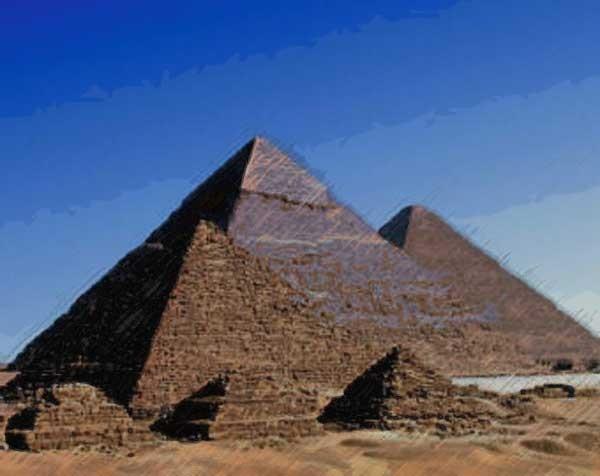 Lielā piramīda Gīzā... Autors: GreenValdis 7 Senie pasaules brīnumi.