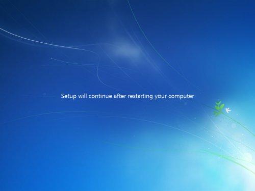 Automātisks restarts uzgaidam Autors: Dazzl Kā uzinstalēt windows 7