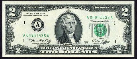 Ir arī viedoklis ka 2dolāru... Autors: Rieksts22 Interesanti fakti par 2-dolāru banknoti.