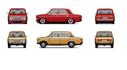 Mans favorits VAZ 21063 1989... Autors: Ekskluzīvais Pixel Cars manga