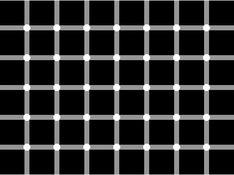 baltie punkti liekas mirgojoši Autors: ilgazins Optiskās ilūzijas