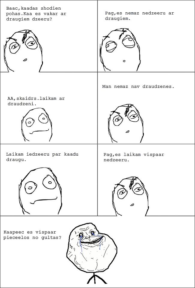  Autors: Fennex Forever Alone komiksi.