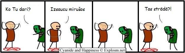  Autors: GrāfēnsĶirsis Cyanide & Happiness. Tulkoti. 2