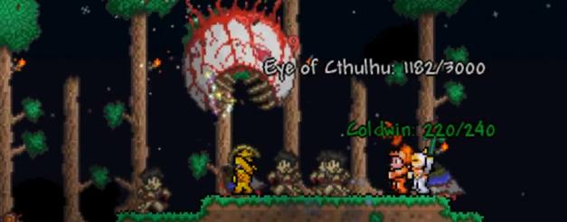 Kad eye of cthulhu paliek 1500... Autors: Fosilija Terraria - bosi