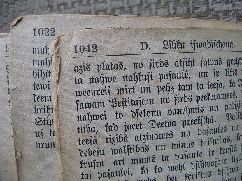 Rakstīta latviešu vecajā drukā... Autors: Spalvainais Paskat, ko es atradu atkal