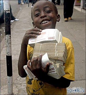  Autors: racoon Inflācija Zimbabvē ir 231 000 000 &#37;