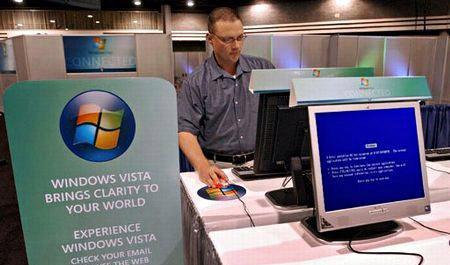Zilais ekrāns Windows Vista... Autors: luvazhels Dažādi interesanti "zilie ekrāni!