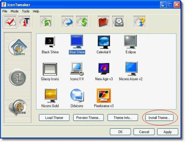 Atgriežamies pie IconTweaker... Autors: kassells Windows 7 ikonas uz Windows XP.
