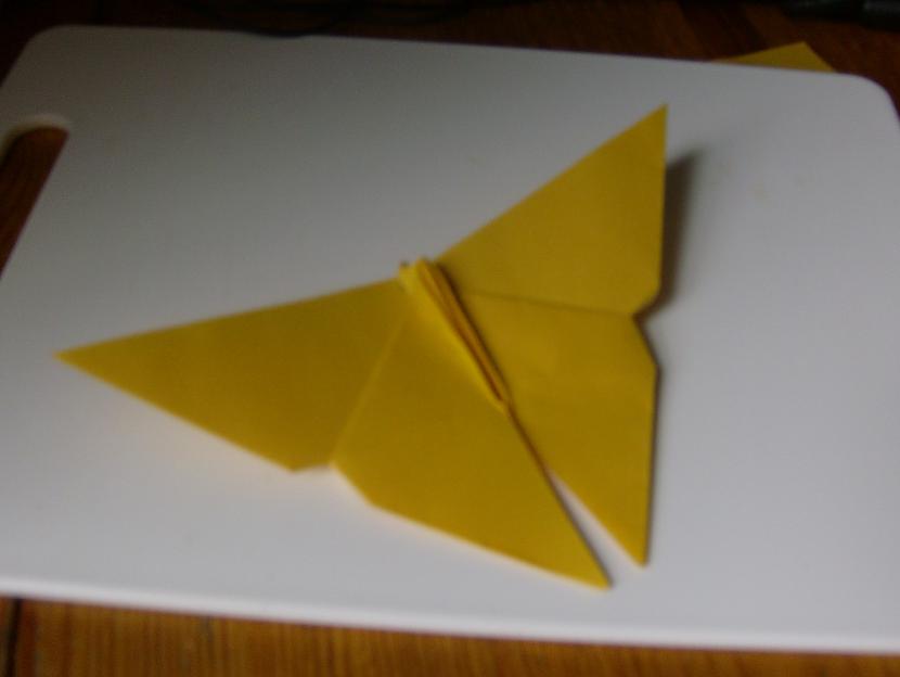 un ta dah taurenītis gatavs... Autors: xo xo gossip girl origami taurenītis