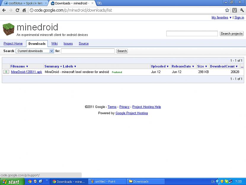 Downolads vieta Autors: Fosilija Minecraft priekš android.