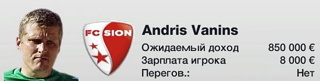 Andris Vanins Autors: temoxak Cik maksa Latvijas futbolisti FIFA 12?