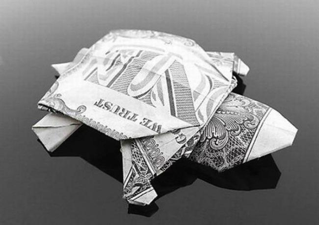 Bruņurupucis Autors: Asiņainā Mērija Origami no naudas.