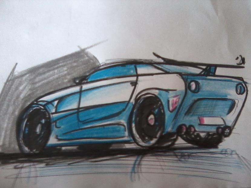 Izdomāta mašīna Autors: Bonifaacijs Zīmēti auto.