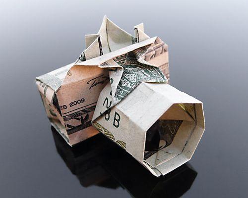  Autors: Asiņainā Mērija Origami no naudas #2...